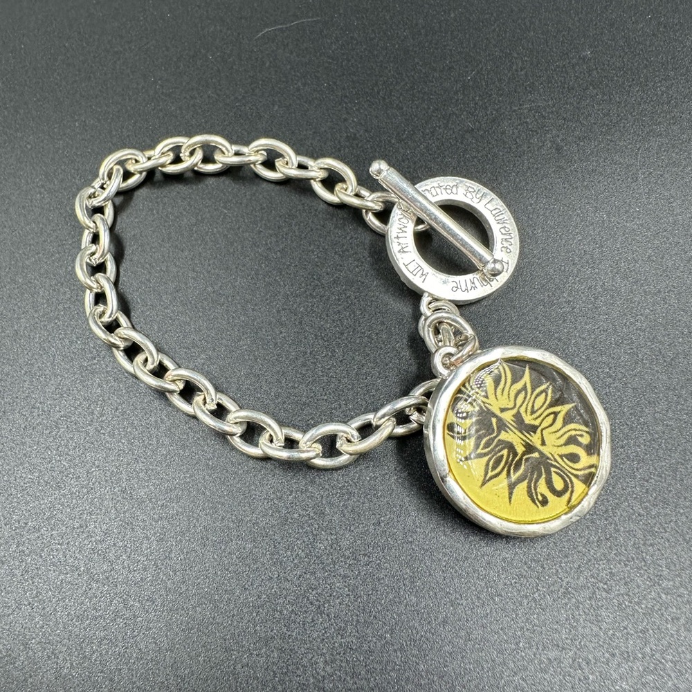 WIT Artwork Donated by Laurence Fishburn Sun Charm Bracelet Toggle Closu…